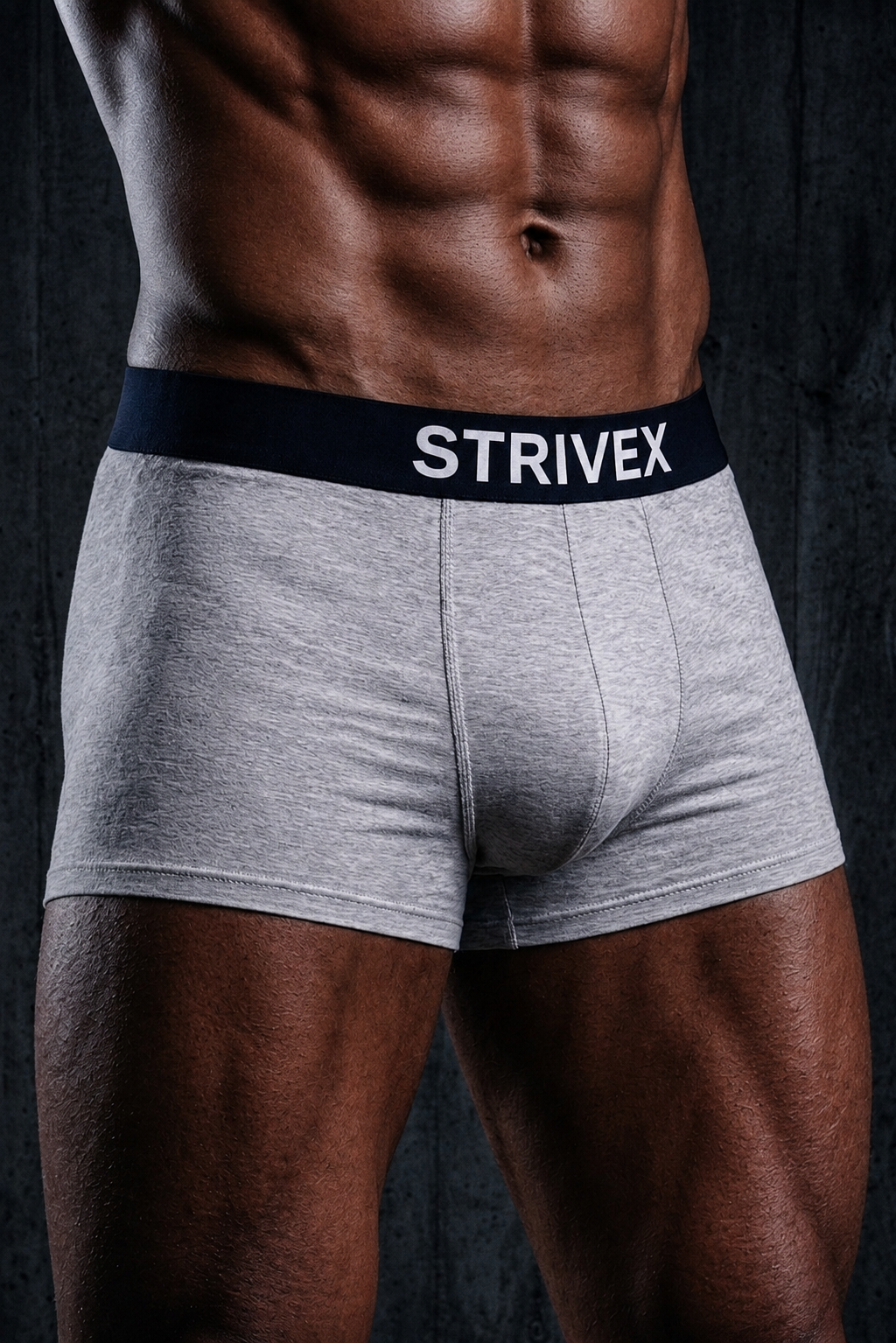 Heather Grey & black   pack of 2 Boxer Briefs