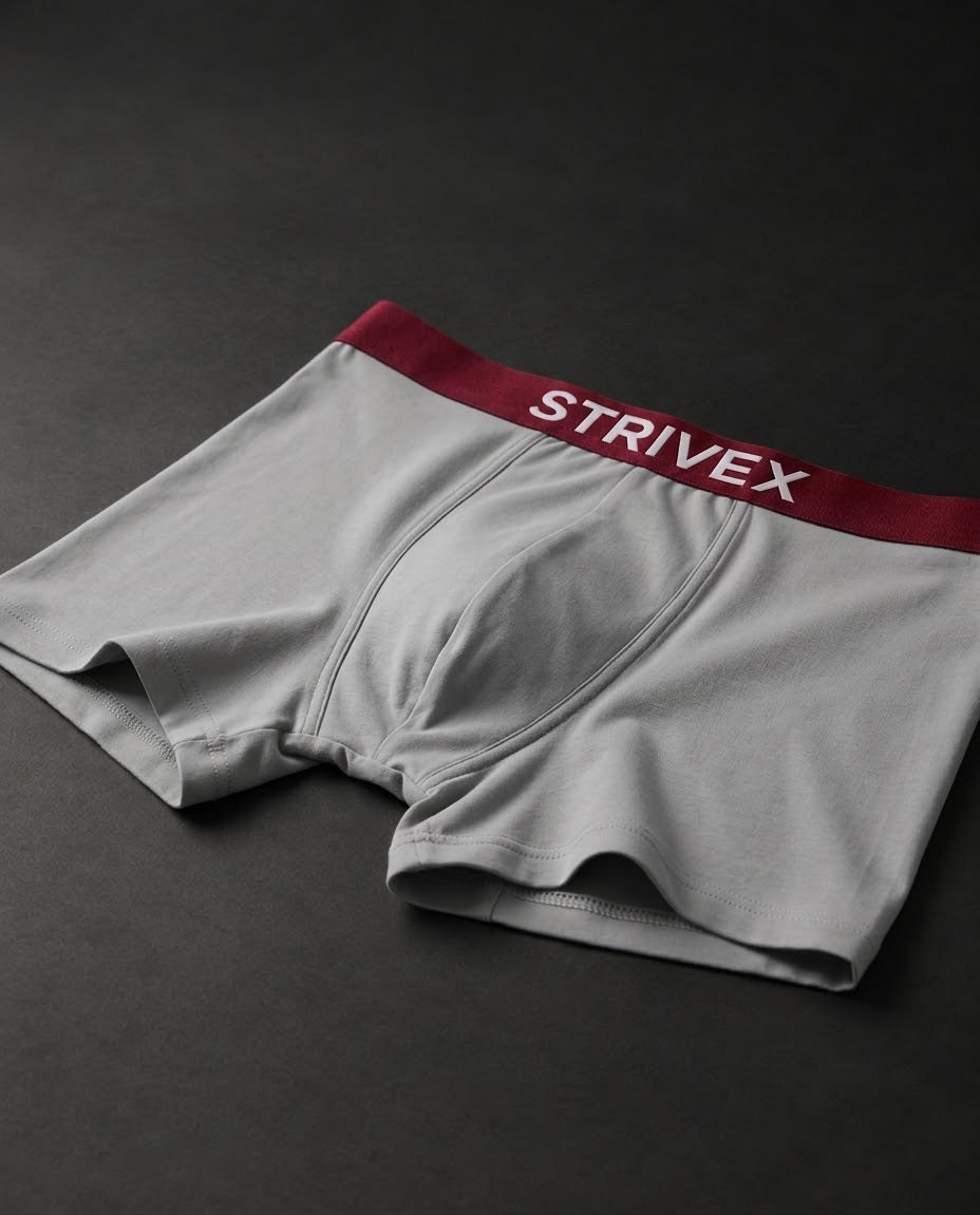 Light grey & red pack of 2 boxer briefs