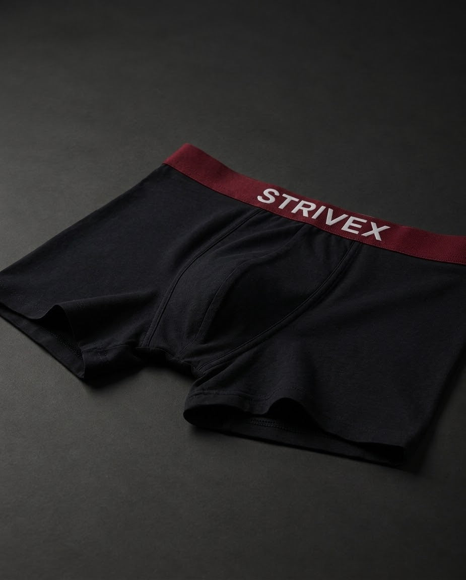 Black & red pack of 2 boxer brief