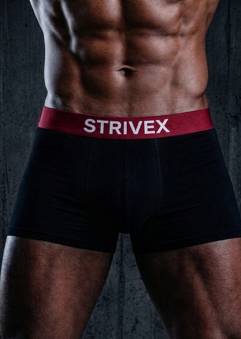 Black & red pack of 2 boxer brief