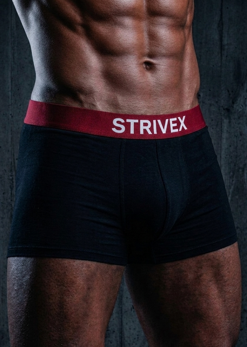 Black & red pack of 2 boxer brief