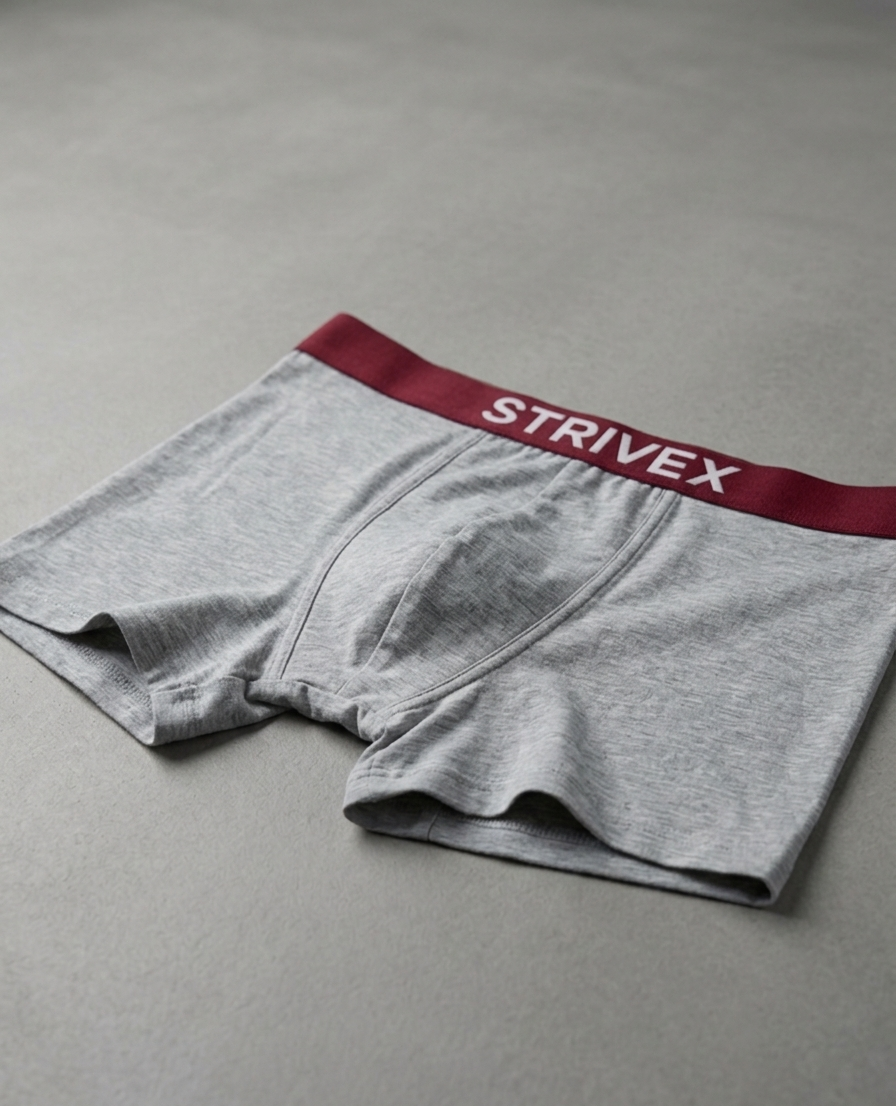 Heather grey & red pack of 2 boxer brief