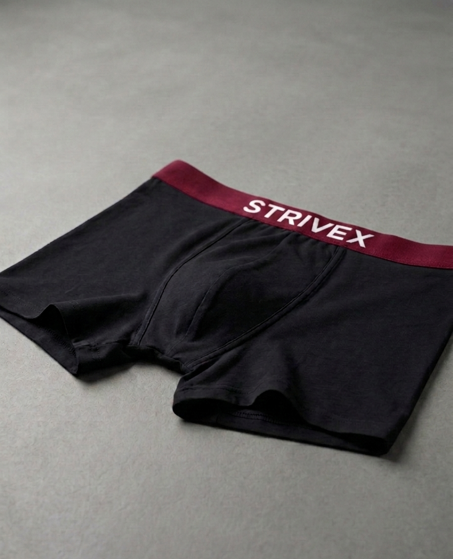 Black & red pack of 2 boxer brief