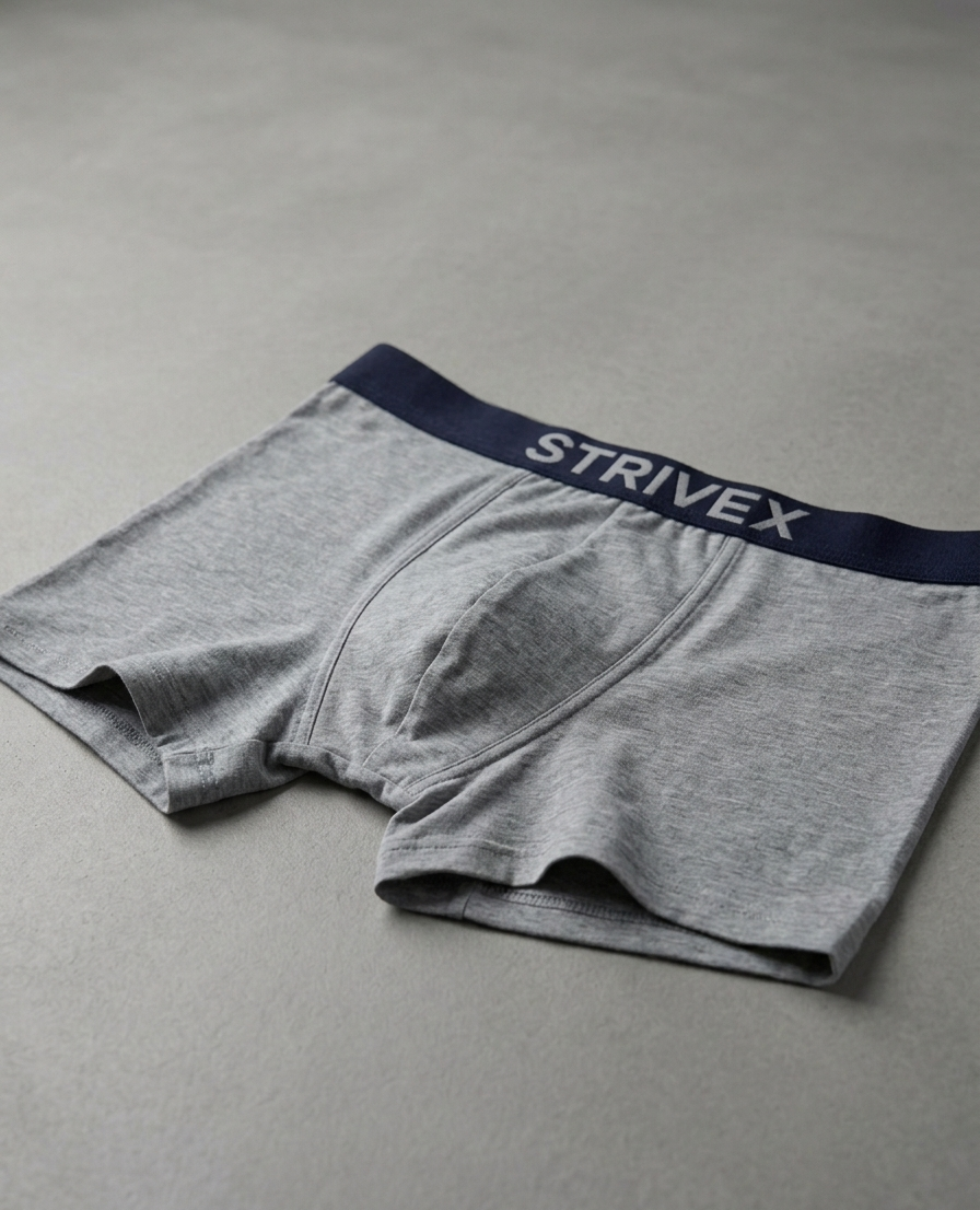 Heather Grey & black   pack of 2 Boxer Briefs