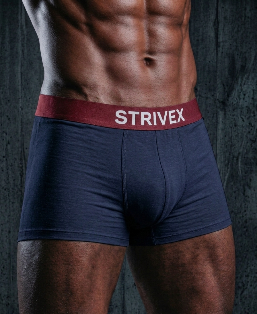 Navy & red pack of 2 boxer brief