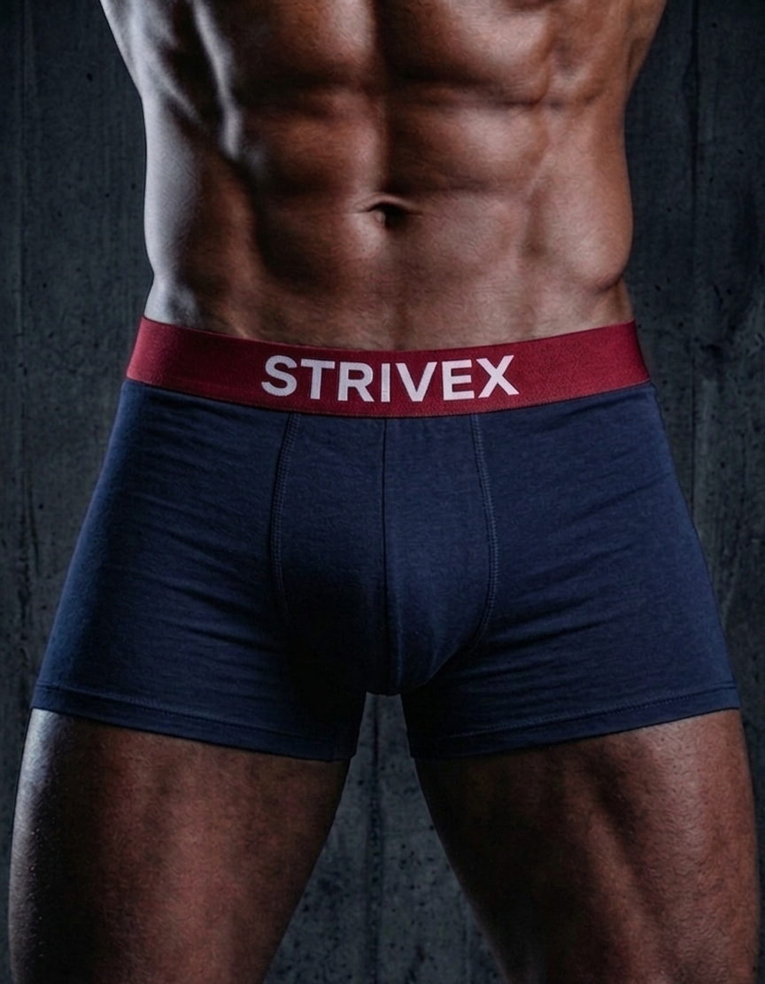 Navy & red pack of 2 boxer brief