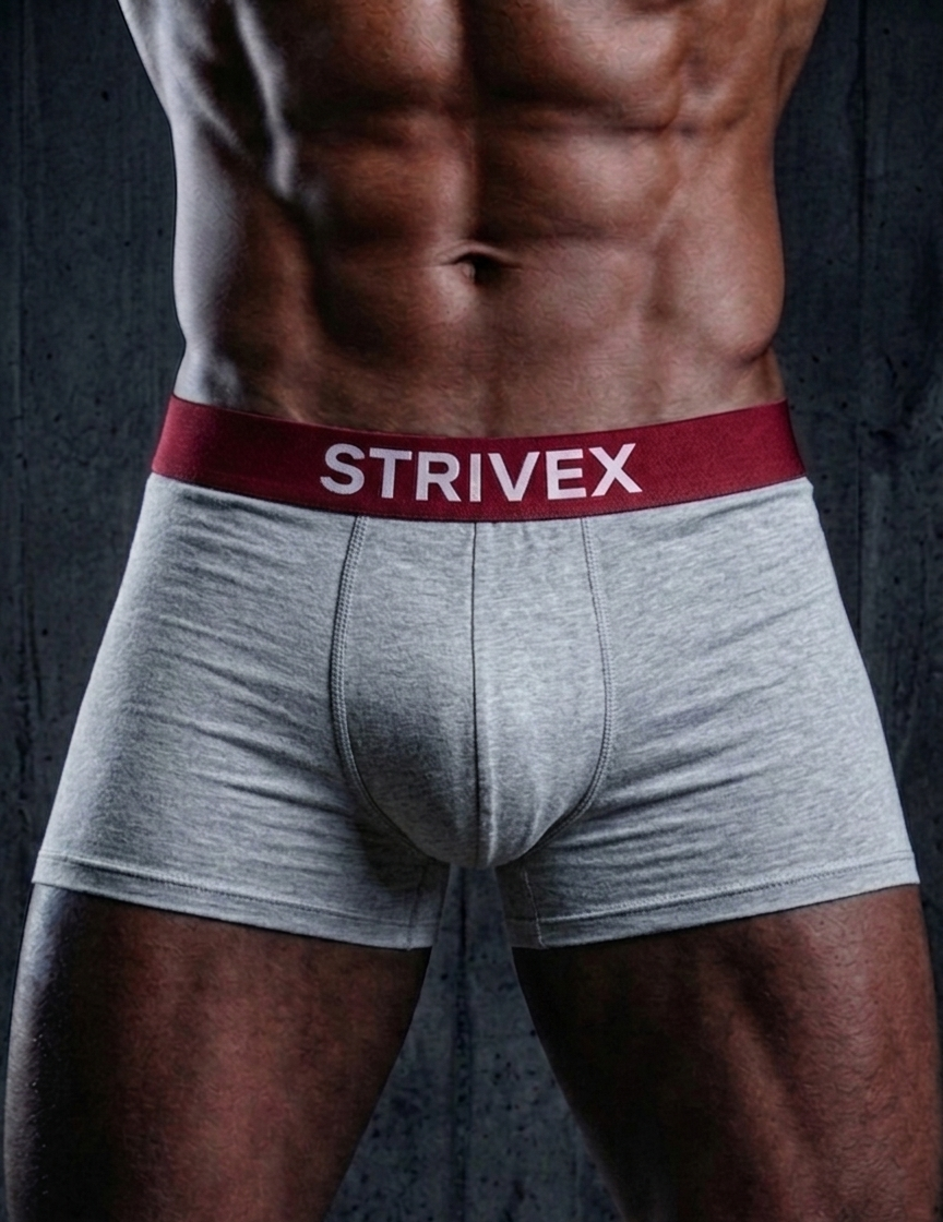 Heather grey & red pack of 2 boxer brief