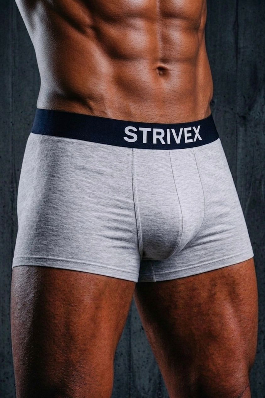 Heather Grey & black   pack of 2 Boxer Briefs