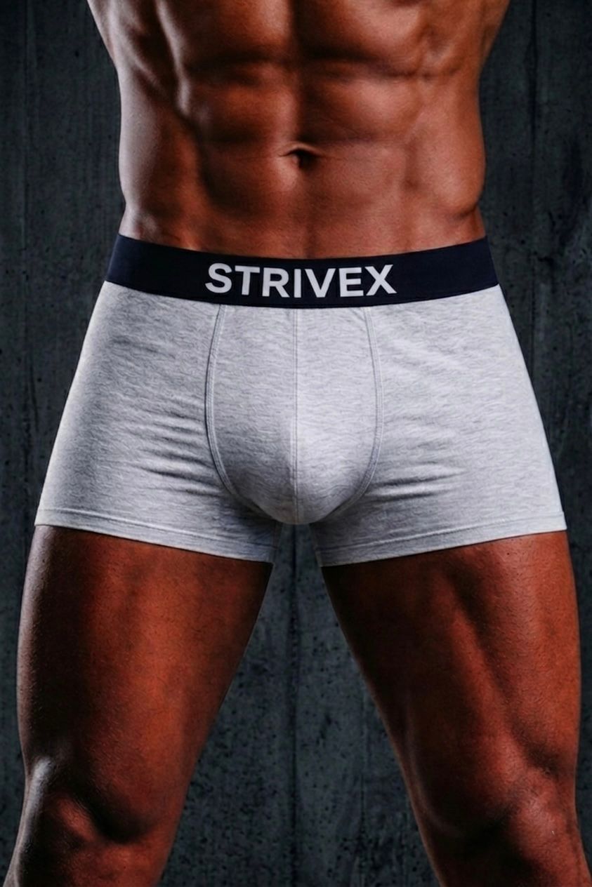 Heather Grey & black   pack of 2 Boxer Briefs